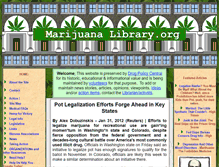 Tablet Screenshot of marijuanalibrary.org